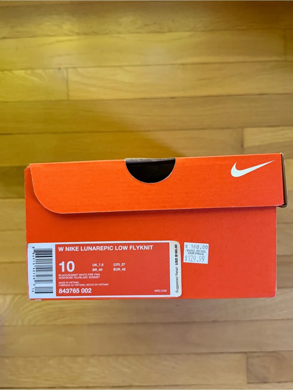 NIB Nike Lunarepic Low Flyknit running shoes